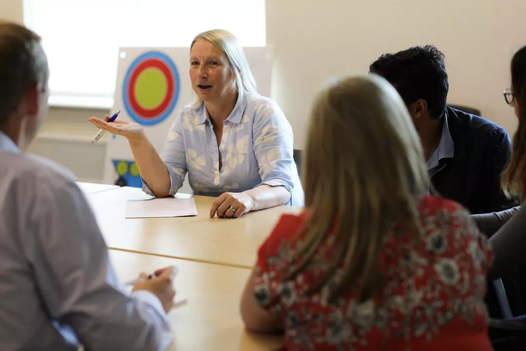 People in a meeting